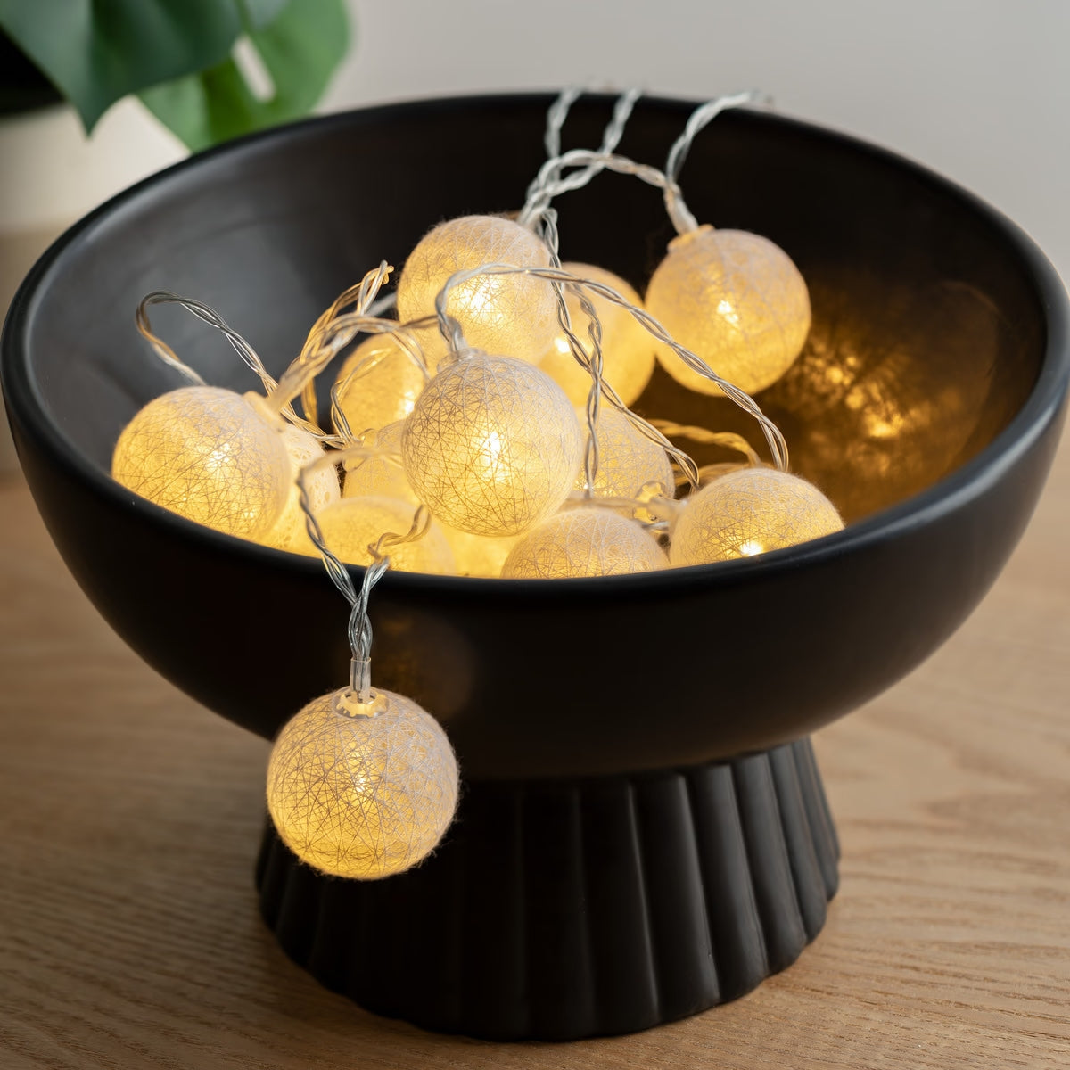 GUIRLANDE LUMINEUSES 20 BOULES DE COTON - DÉCO CHAMBRE ENFANT