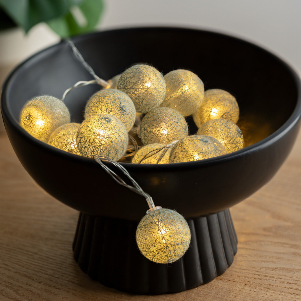 GUIRLANDE LUMINEUSES 20 BOULES DE COTON - DÉCO CHAMBRE ENFANT