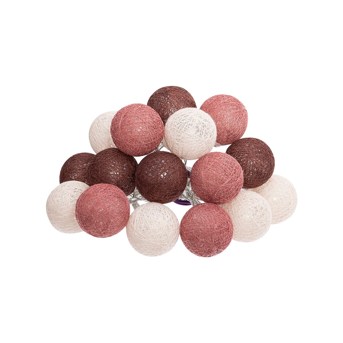 GUIRLANDE LUMINEUSES 20 BOULES DE COTON - DÉCO CHAMBRE ENFANT