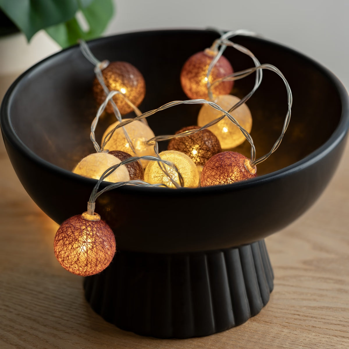GUIRLANDE LUMINEUSES 20 BOULES DE COTON - DÉCO CHAMBRE ENFANT