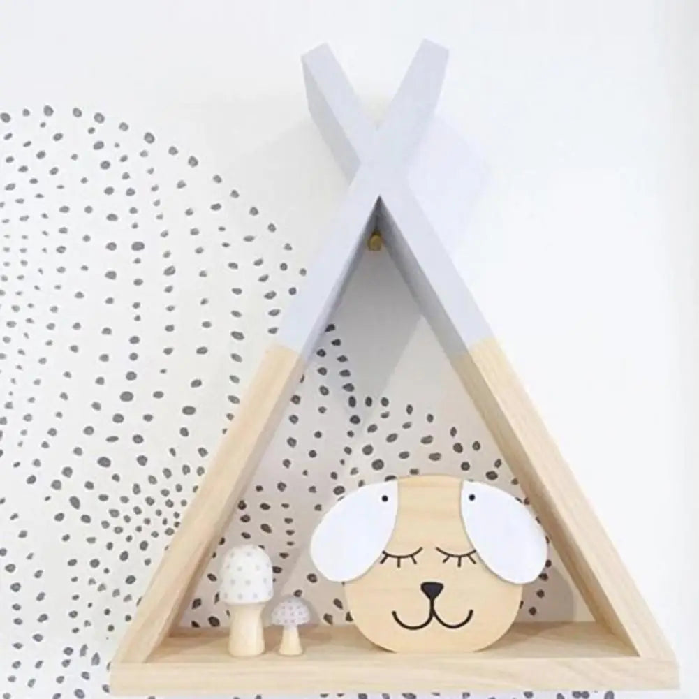 ÉTAGÈRE TIPI MURALE EN BOIS