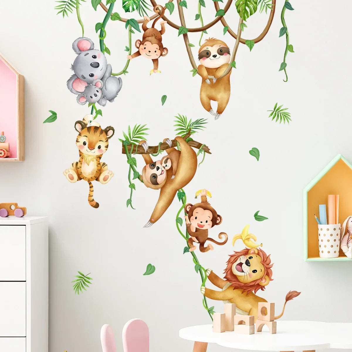 STICKER ANIMAUX DE LA JUNGLE