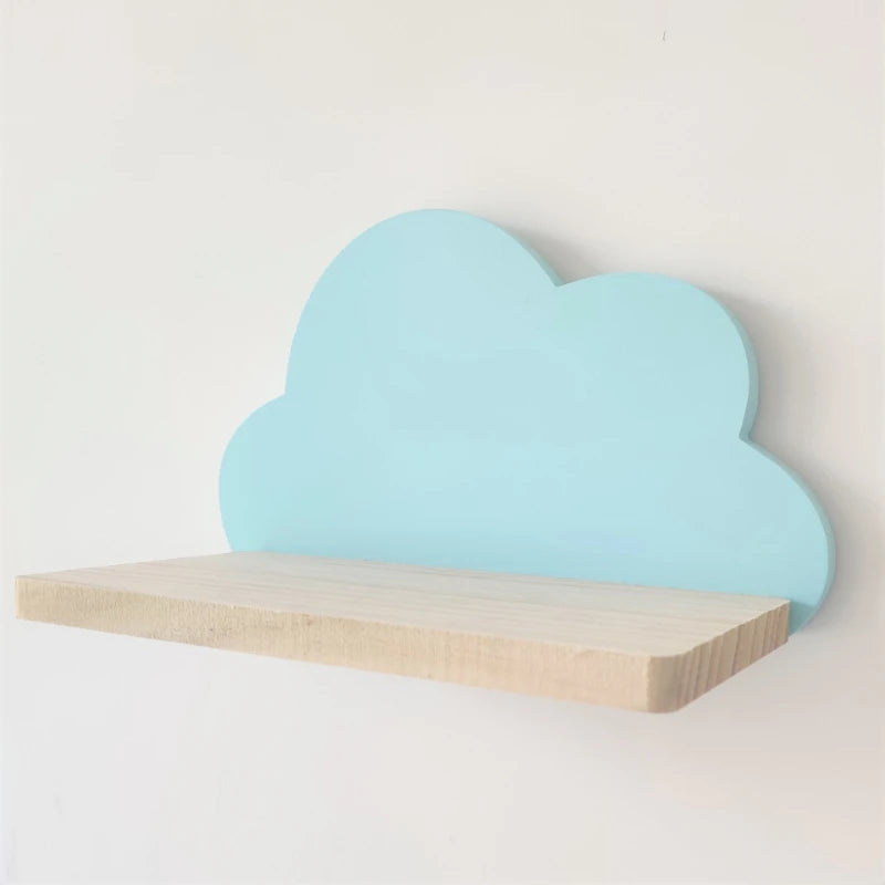 ÉTAGÈRE MURALE EN FORME DE NUAGE POUR CHAMBRE D'ENFANT