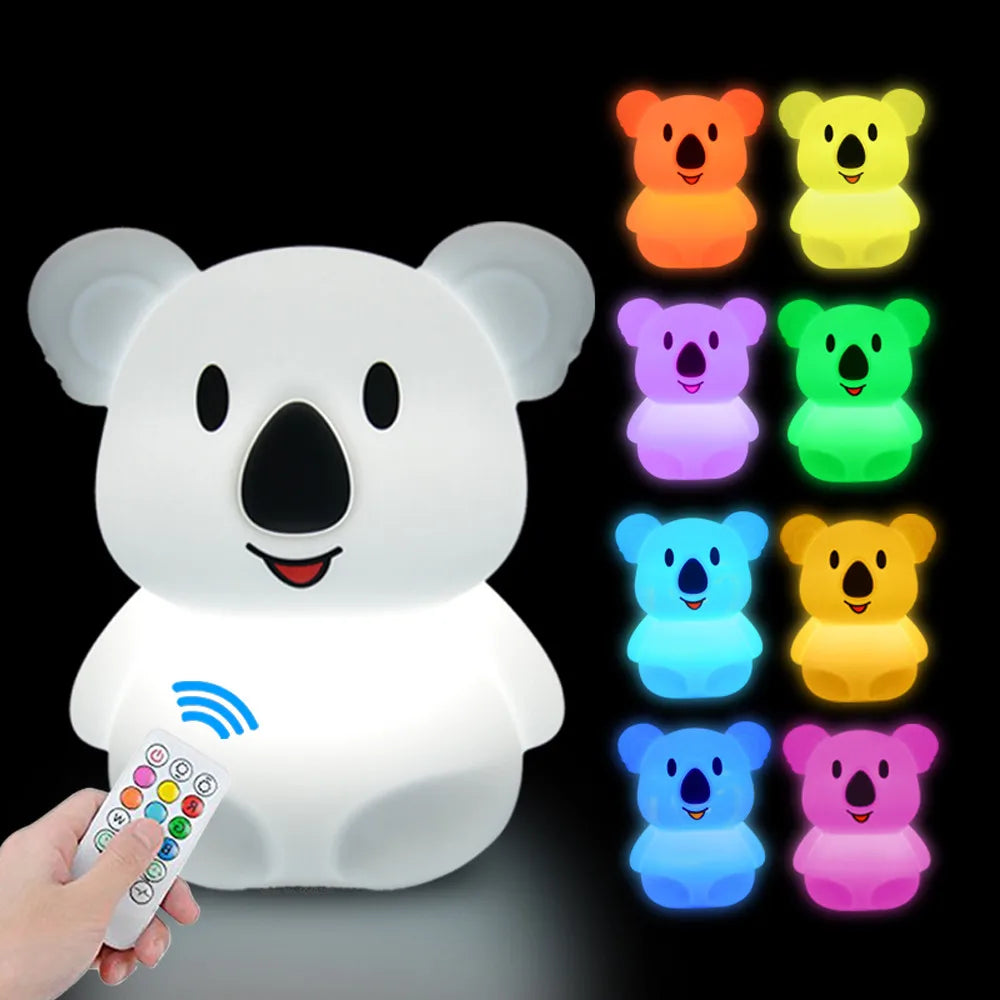 Veilleuse Animale en Silicone Rechargeable pour enfant-bébé