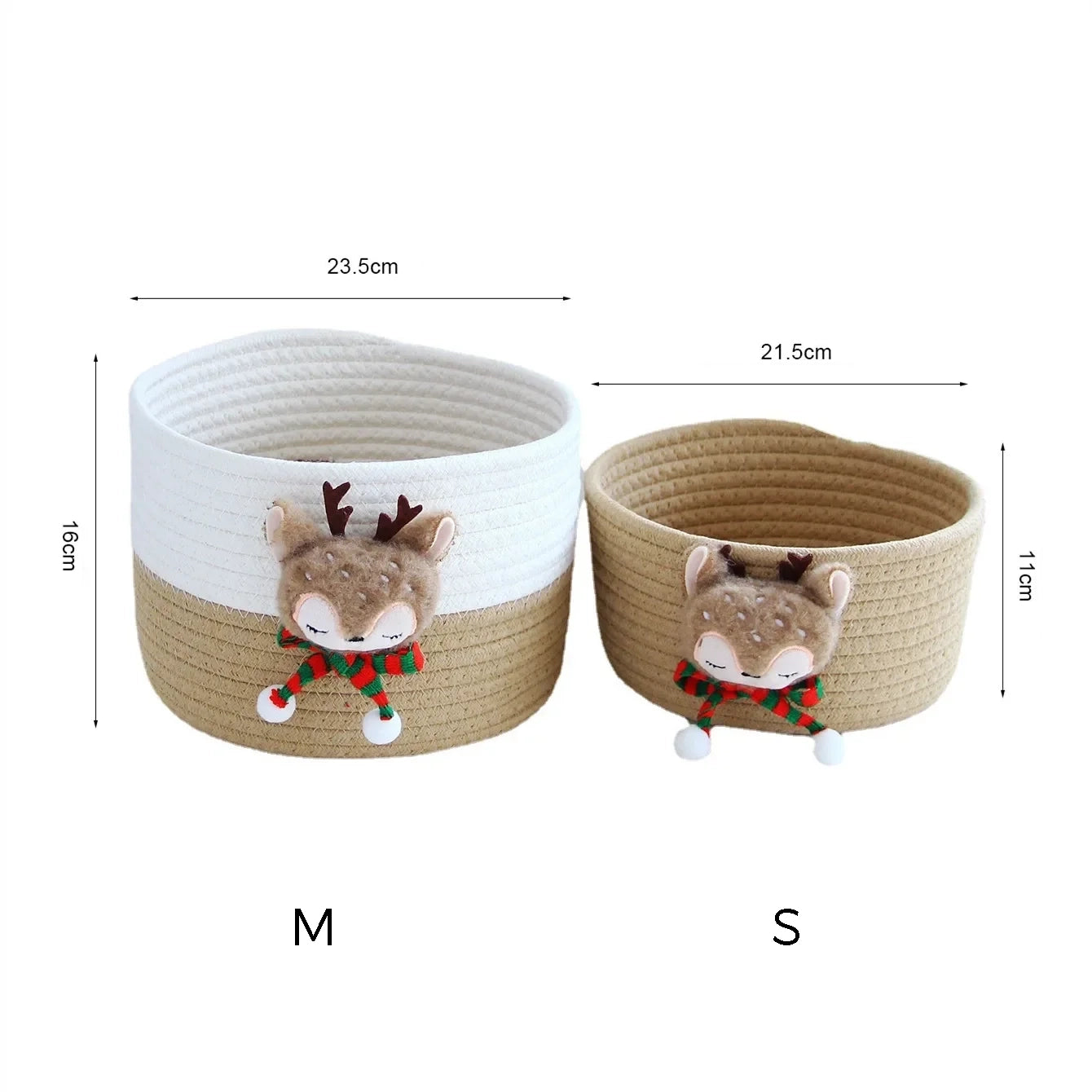 PANIER DE RANGEMENT EN COTON POUR ENFANTS- PETITS RENNES