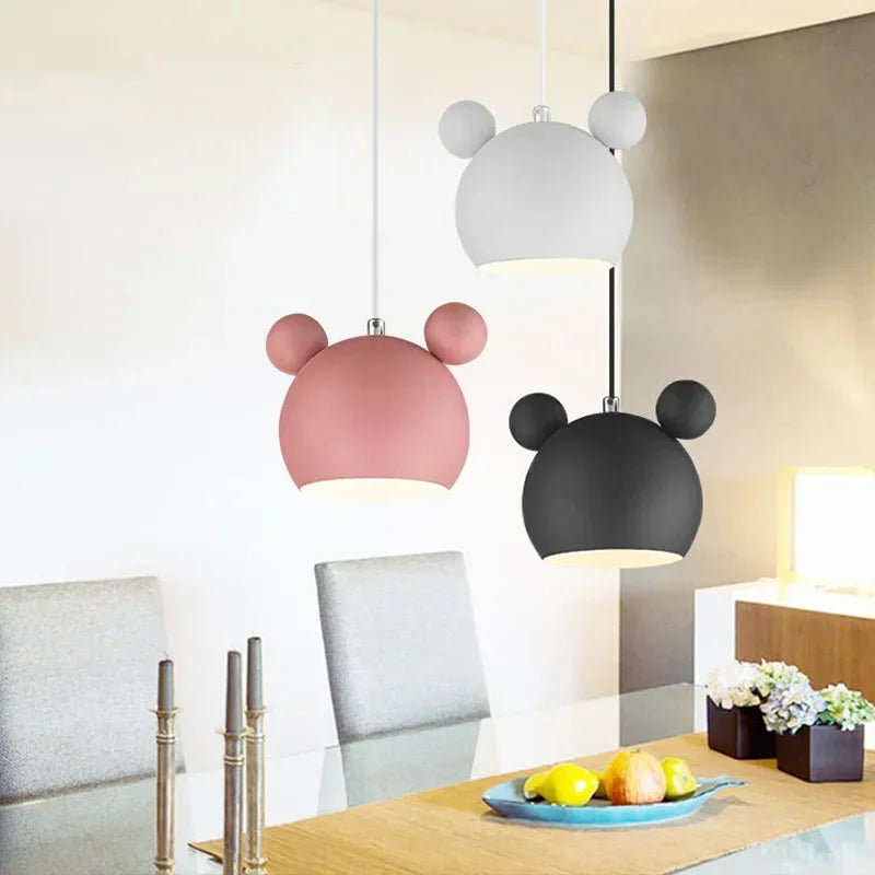 SUSPENSION LUMINEUSE IMITATION MICKEY POUR CHAMBRE D'ENFANT