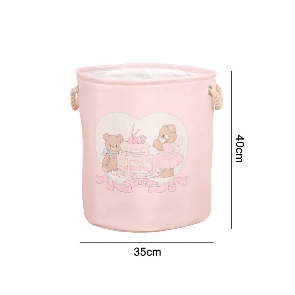 Panier de Rangement Pliable en Toile pour Chambre Fille