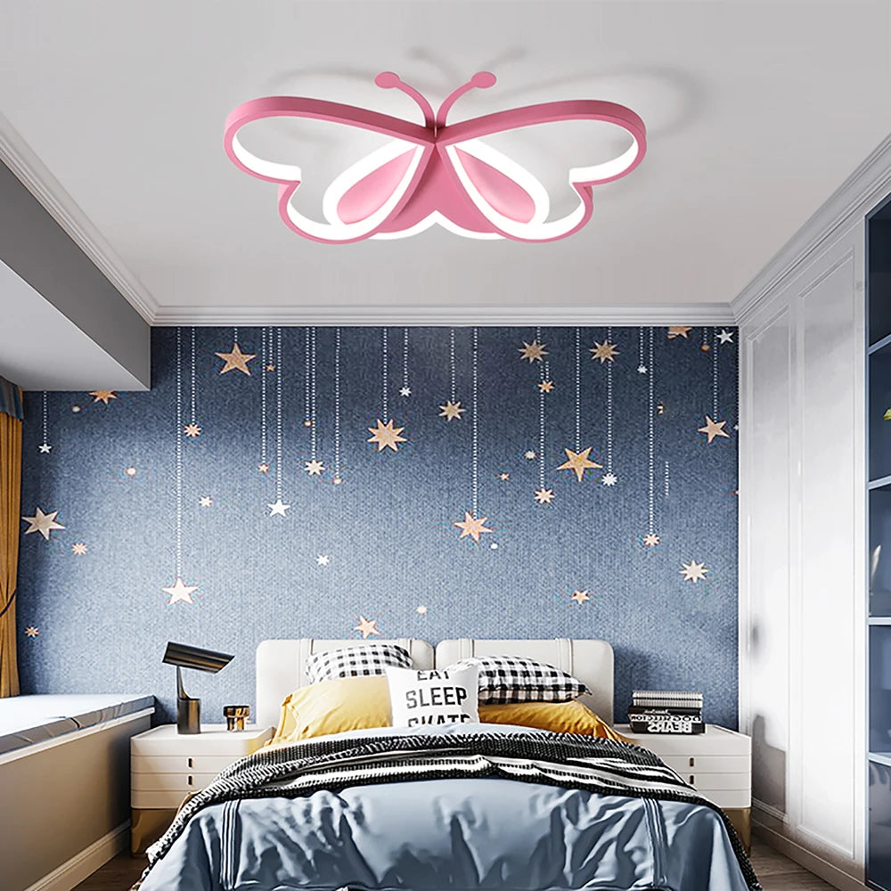 PLAFONNIER LED PAPILLON POUR CHAMBRE D'ENFANT