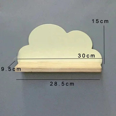 ÉTAGÈRE MURALE EN FORME DE NUAGE POUR CHAMBRE D'ENFANT