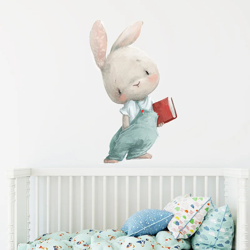 STICKER MURAL LAPIN
