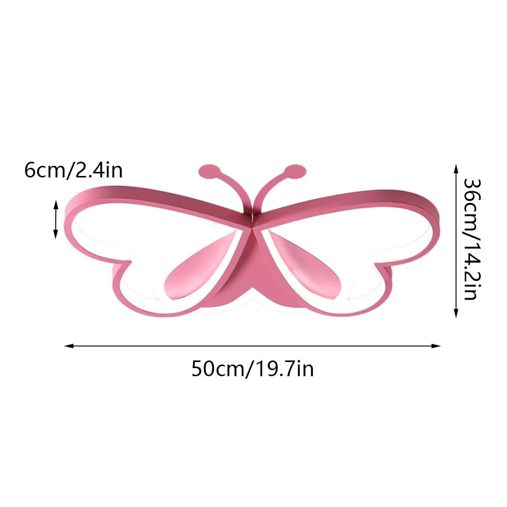 PLAFONNIER LED PAPILLON POUR CHAMBRE D'ENFANT