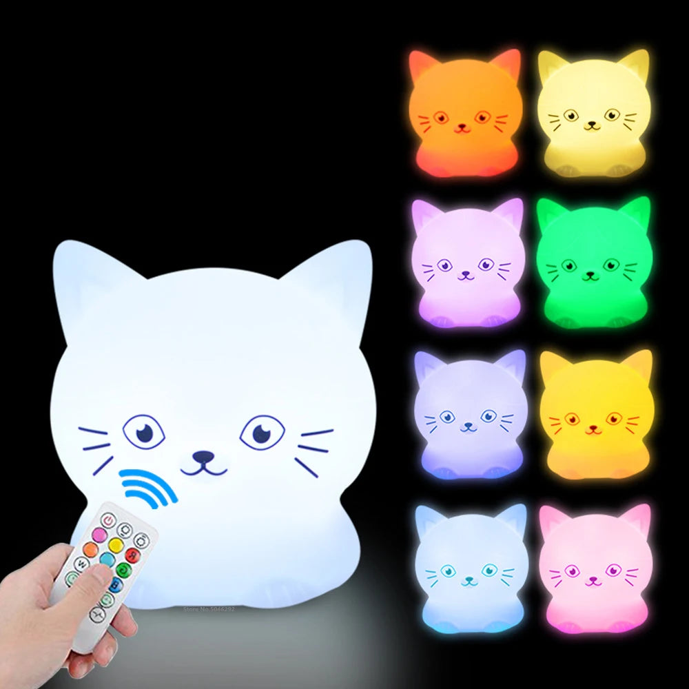 Veilleuse Animale en Silicone Rechargeable pour enfant-bébé