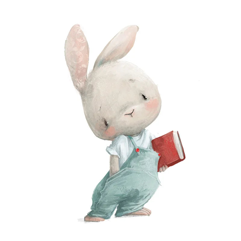 STICKER MURAL LAPIN