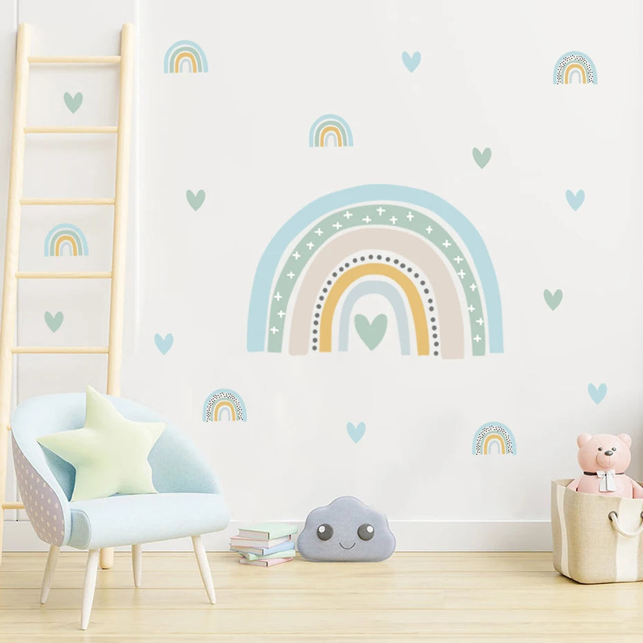 STICKER MURAL ARC-EN-CIEL -PLUSIEURS MODÈLES