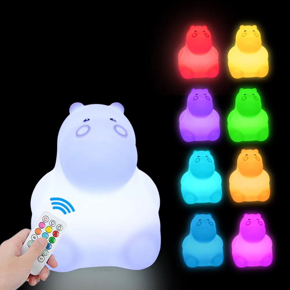 Veilleuse Animale en Silicone Rechargeable pour enfant-bébé