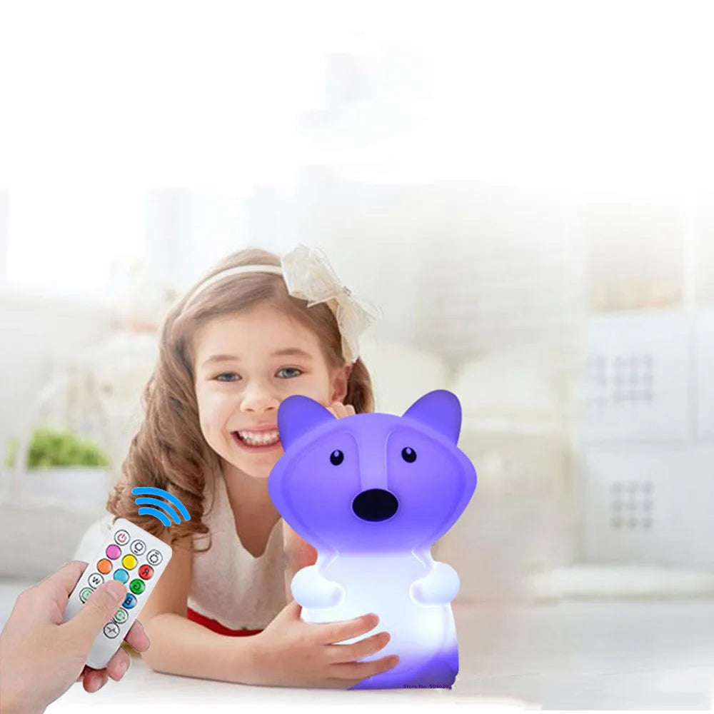Veilleuse Animale en Silicone Rechargeable pour enfant-bébé