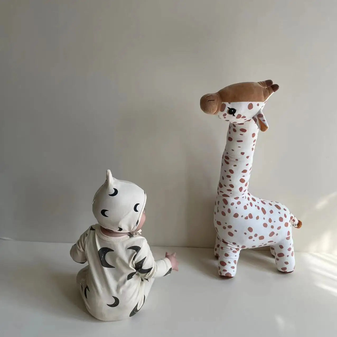 PELUCHE GÉANTE GIRAFE-DOUDOU ULTRA DOUX POUR ENFANTS