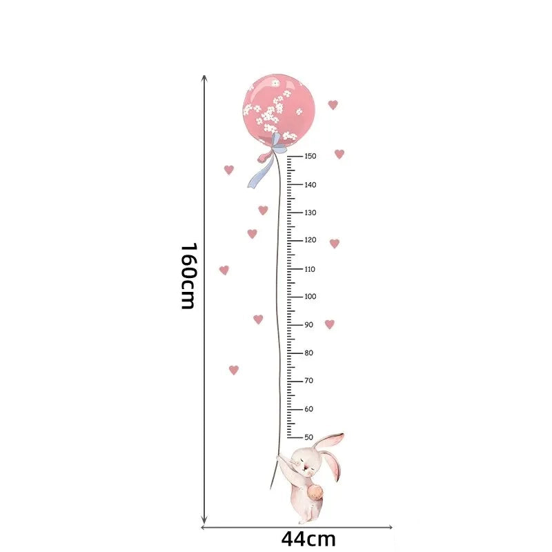 Sticker Toise Lapin Rose