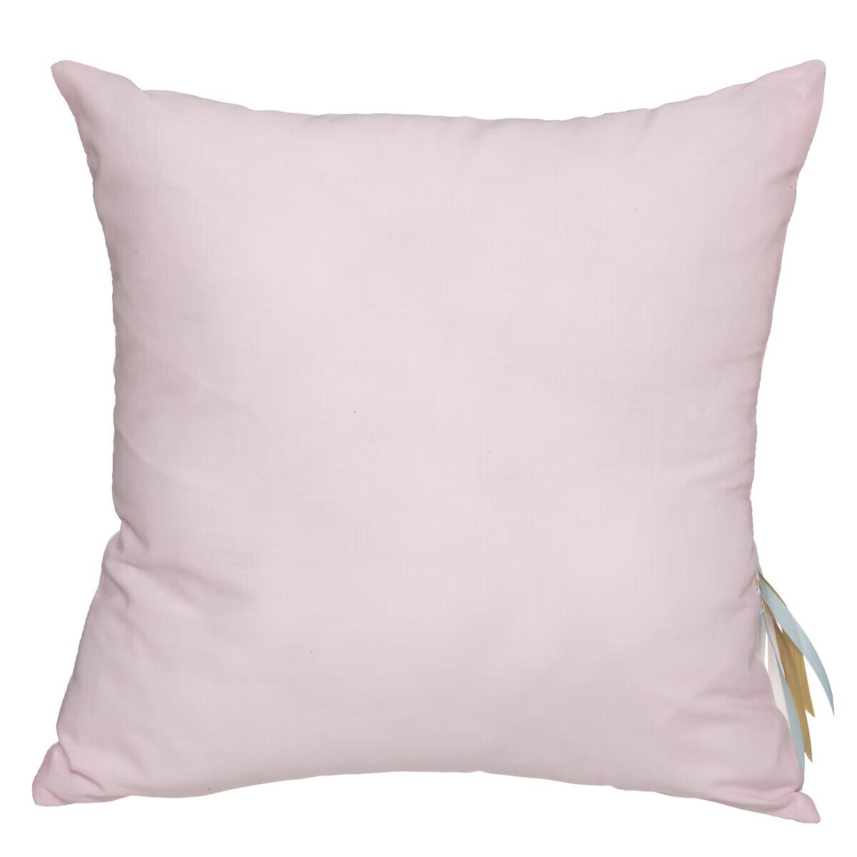 COUSSIN DÉCO ENFANT LICORNE – MOTIF FÉÉRIQUE & POMPONS 40 x 40 cm