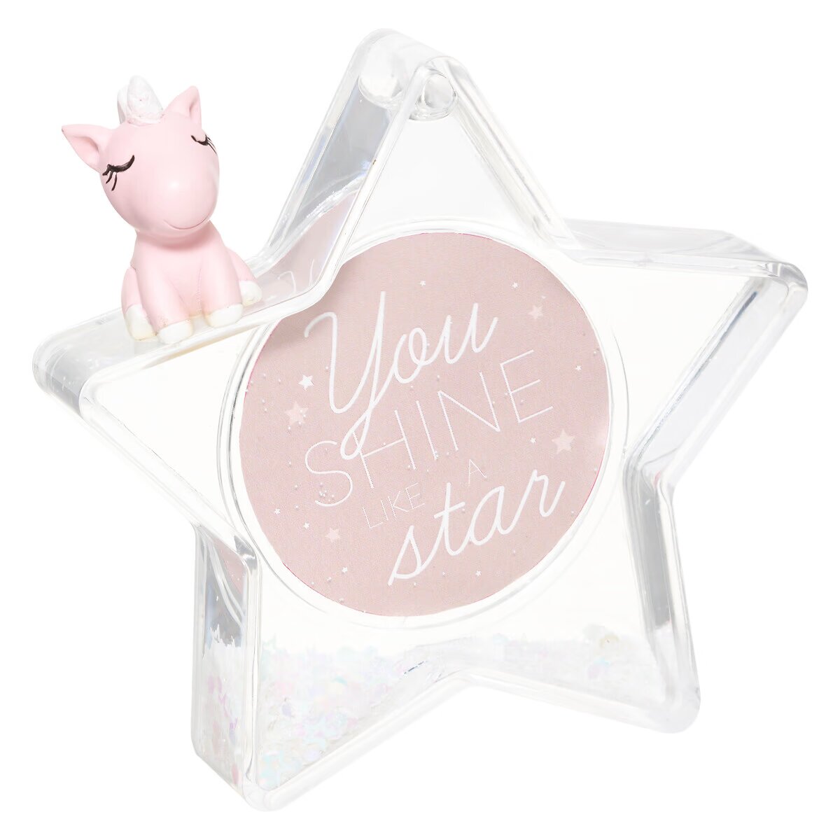 Cadre Licorne A Paillettes-Décoration Magique pour Chambre de Petite Fille