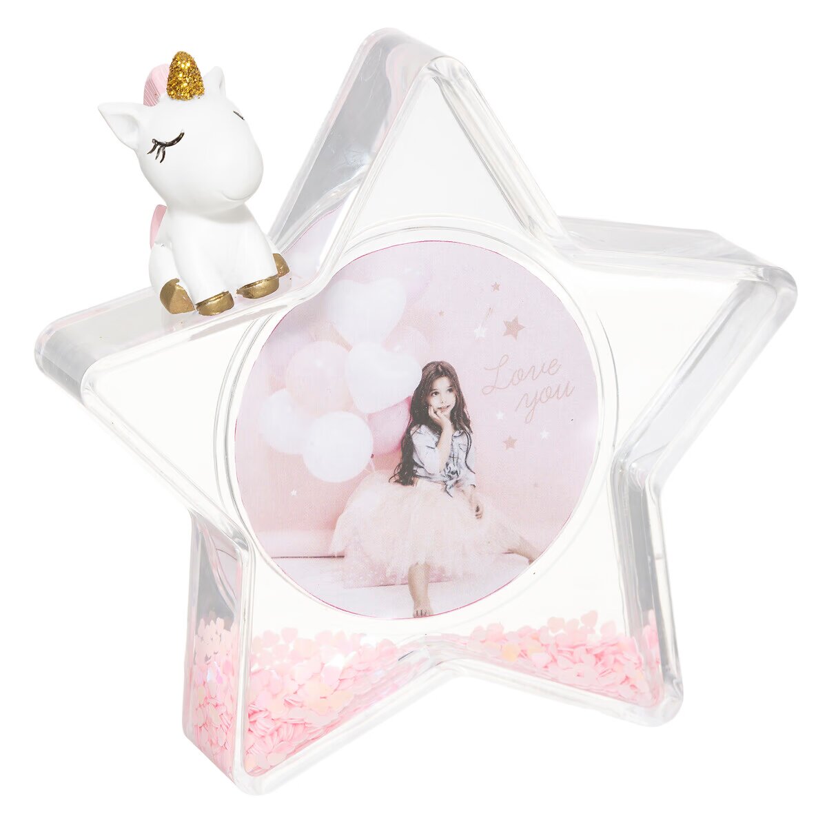 CADRE LICORNE A PAILLETTES-DÉCORATION MAGIQUE POUR CHAMBRE DE PETITE FILLE