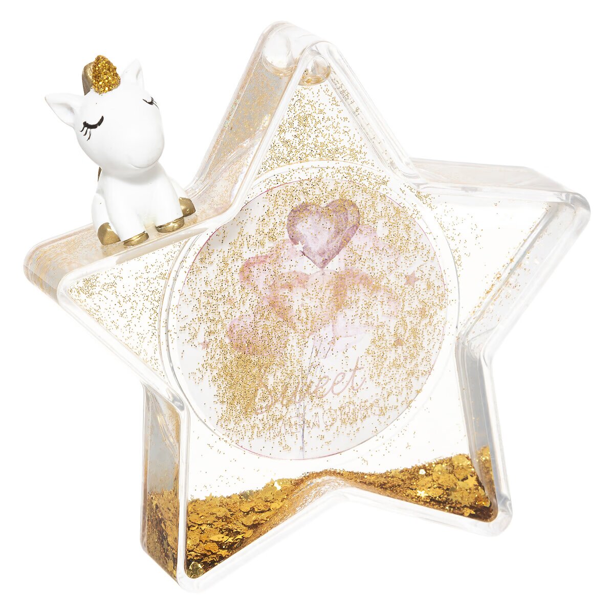 CADRE LICORNE A PAILLETTES-DÉCORATION MAGIQUE POUR CHAMBRE DE PETITE FILLE