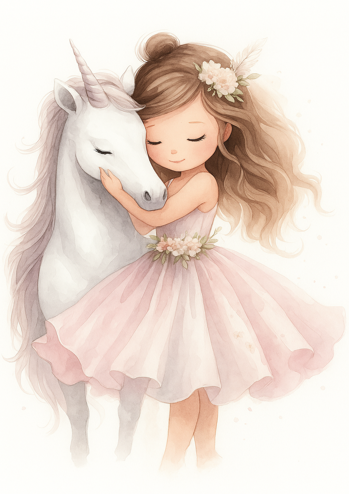 LOT DE 3 AFFICHES DÉCORATIVES BALLERINES-LICORNE - DÉCORATION CHAMBRE ENFANT