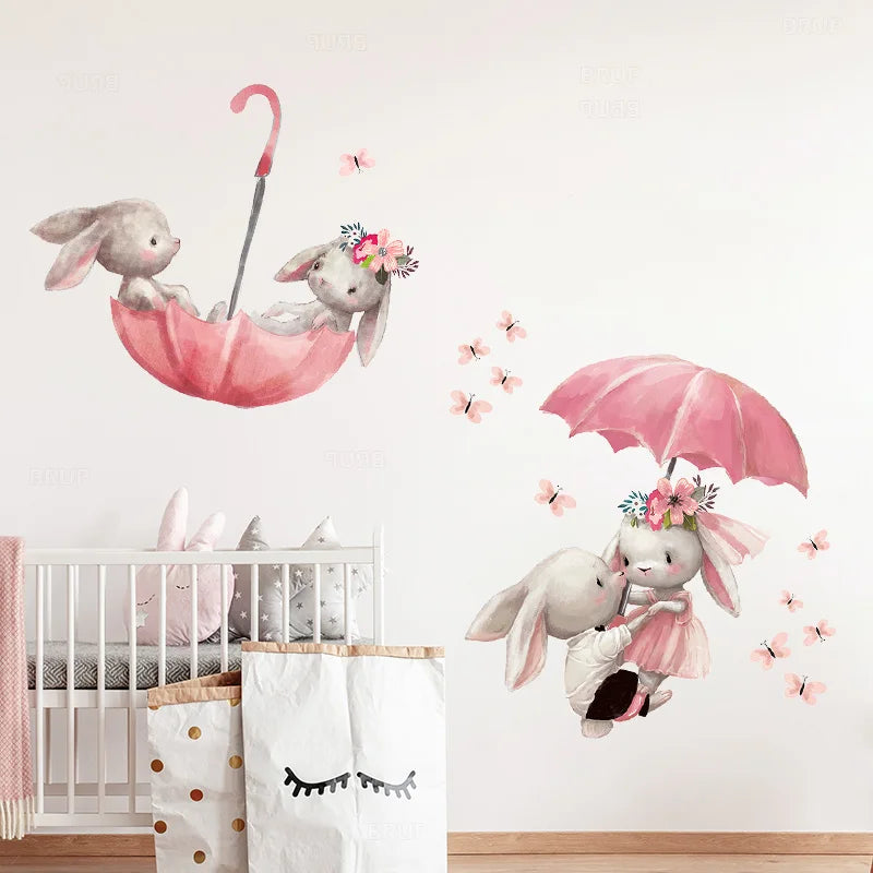 STICKER MURAL AMOUR EN VOL