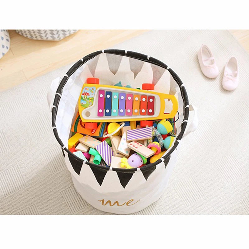 PANIER DE RANGEMENT PLIABLE EN TOILE