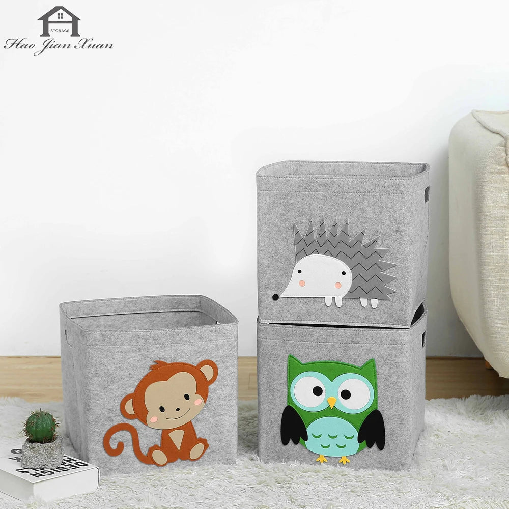 CUBE DE RANGEMENT AU MOTIF ANIMALIER