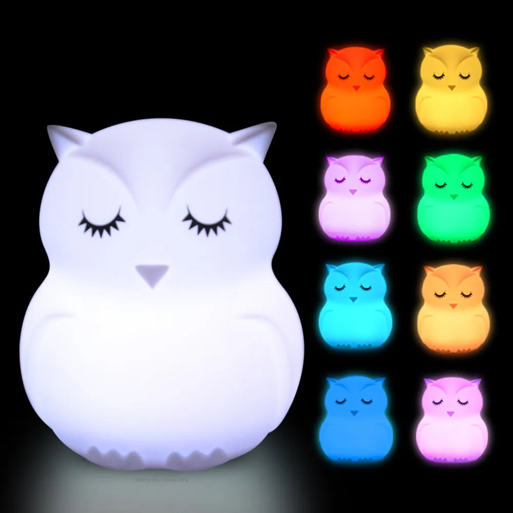 Veilleuse Animale en Silicone Rechargeable pour enfant-bébé