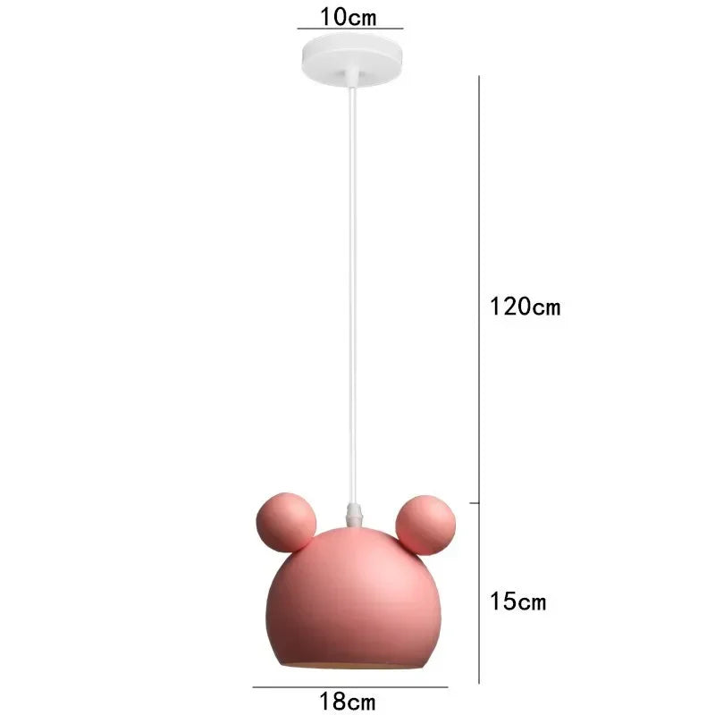 SUSPENSION LUMINEUSE IMITATION MICKEY POUR CHAMBRE D'ENFANT