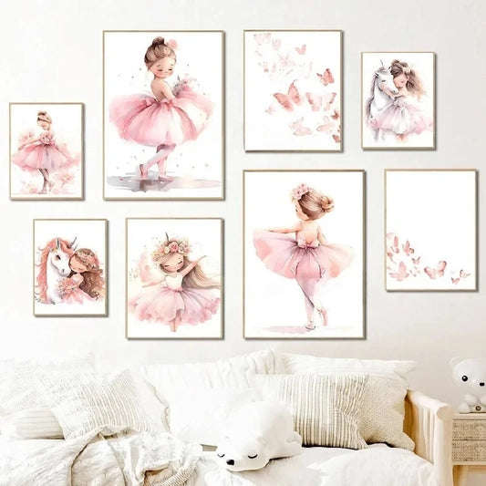 AFFICHE MURALE BALLERINE