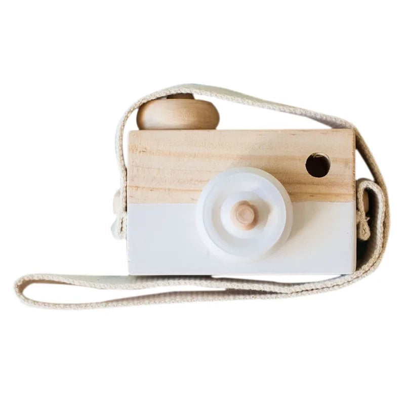 MINI APPAREIL PHOTO EN BOIS-DÉCORATION POUR CHAMBRE D'ENFANT