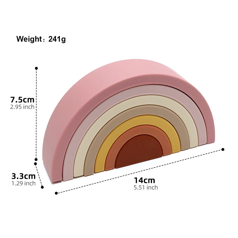 ARC-EN-CIEL EMPILABLE EN SILICONE