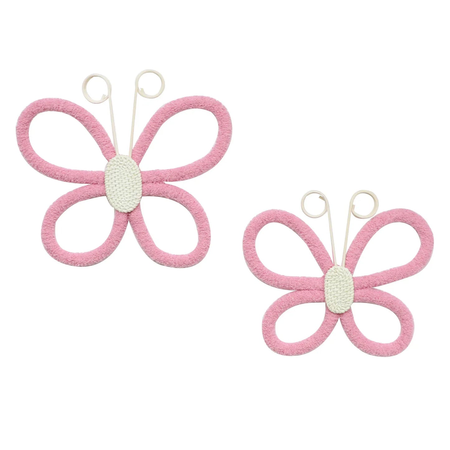 LOT DE 2 DÉCORATIONS MURALES EN FORME DE PAPILLON