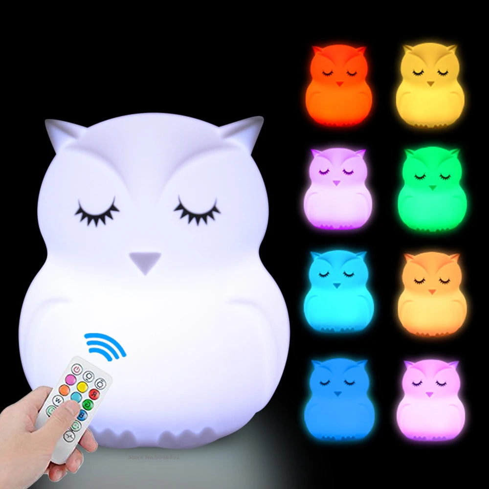 Veilleuse Animale en Silicone Rechargeable pour enfant-bébé