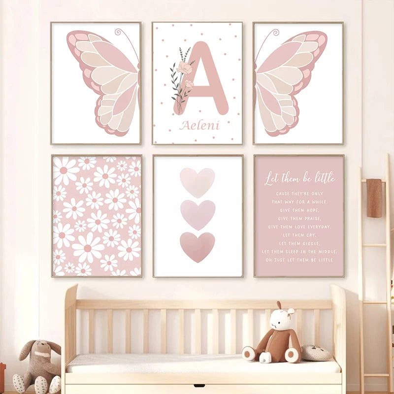 AFFICHE MURALE PERSONNALISABLE PAPILLON