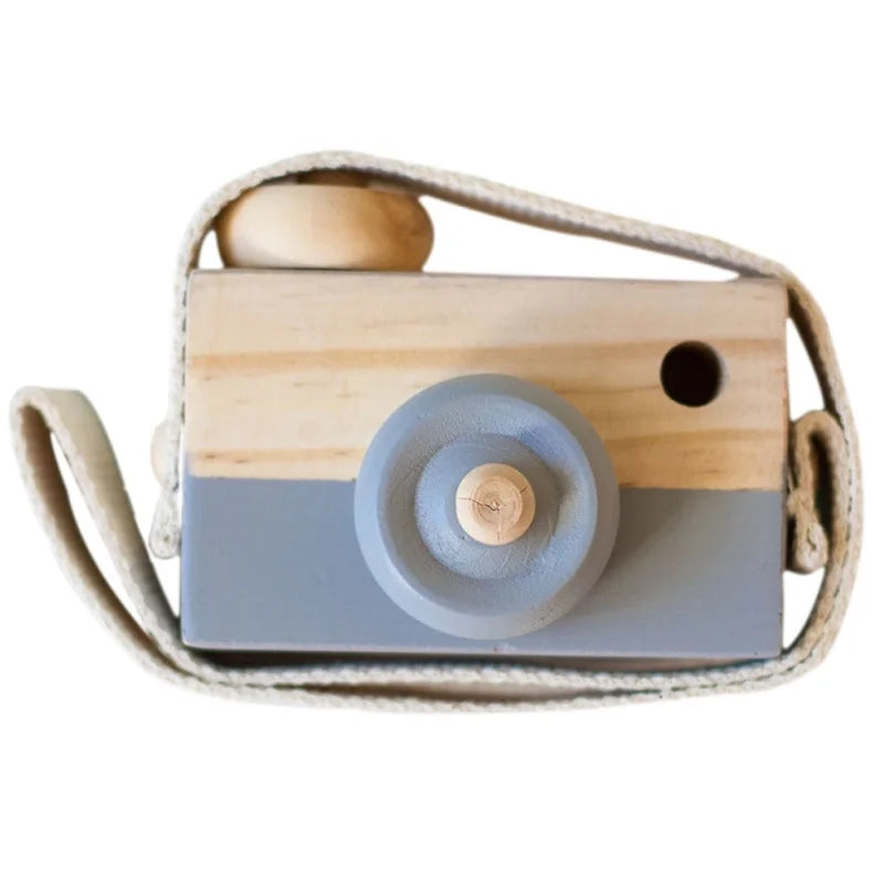 MINI APPAREIL PHOTO EN BOIS-DÉCORATION POUR CHAMBRE D'ENFANT
