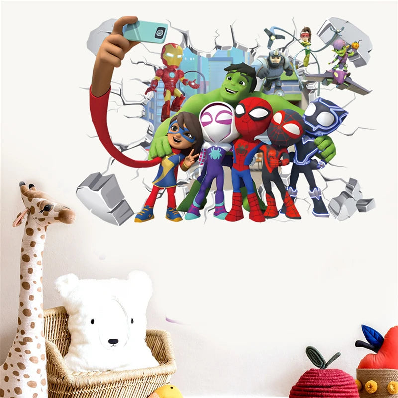 Sticker Mural Marvel-Super Héros