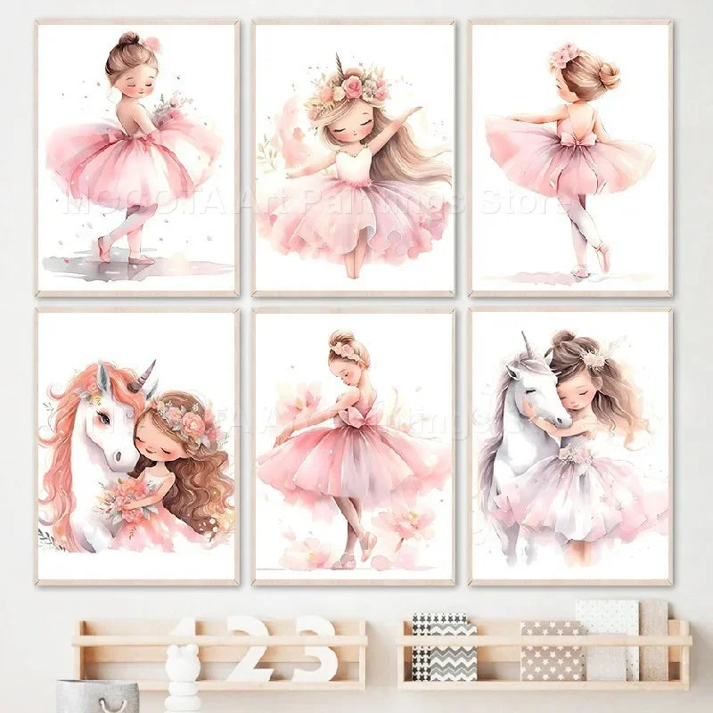 AFFICHE MURALE BALLERINE