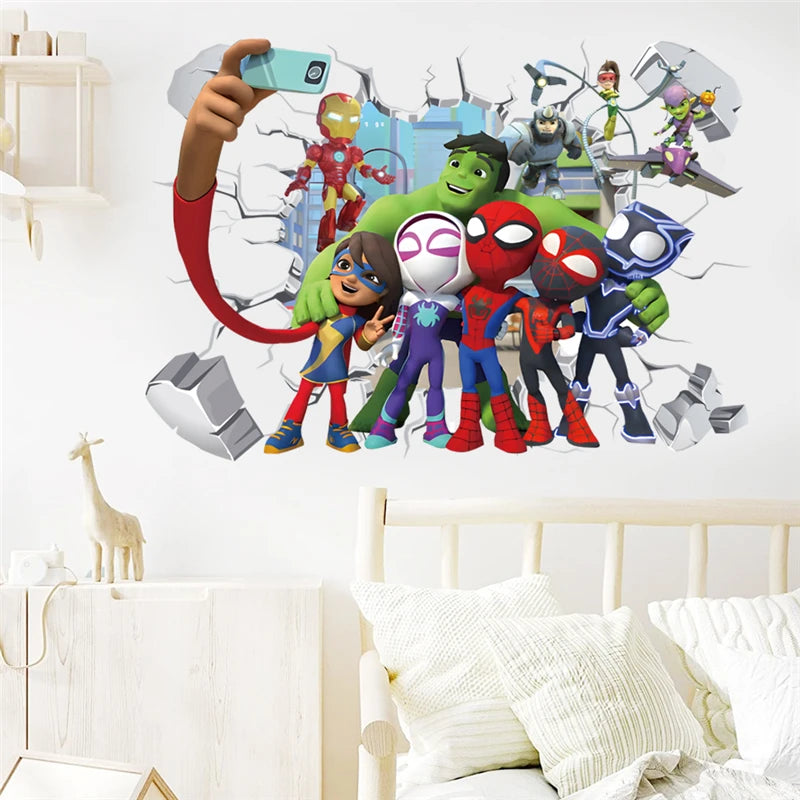 Sticker Mural Marvel-Super Héros
