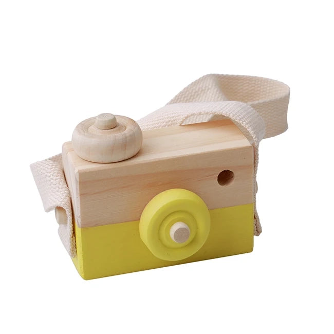 MINI APPAREIL PHOTO EN BOIS-DÉCORATION POUR CHAMBRE D'ENFANT