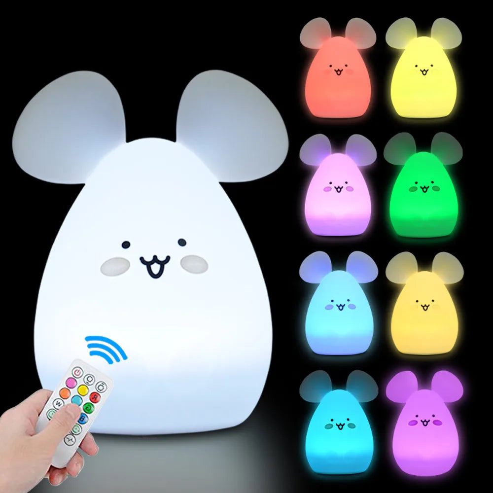 Veilleuse Animale en Silicone Rechargeable pour enfant-bébé