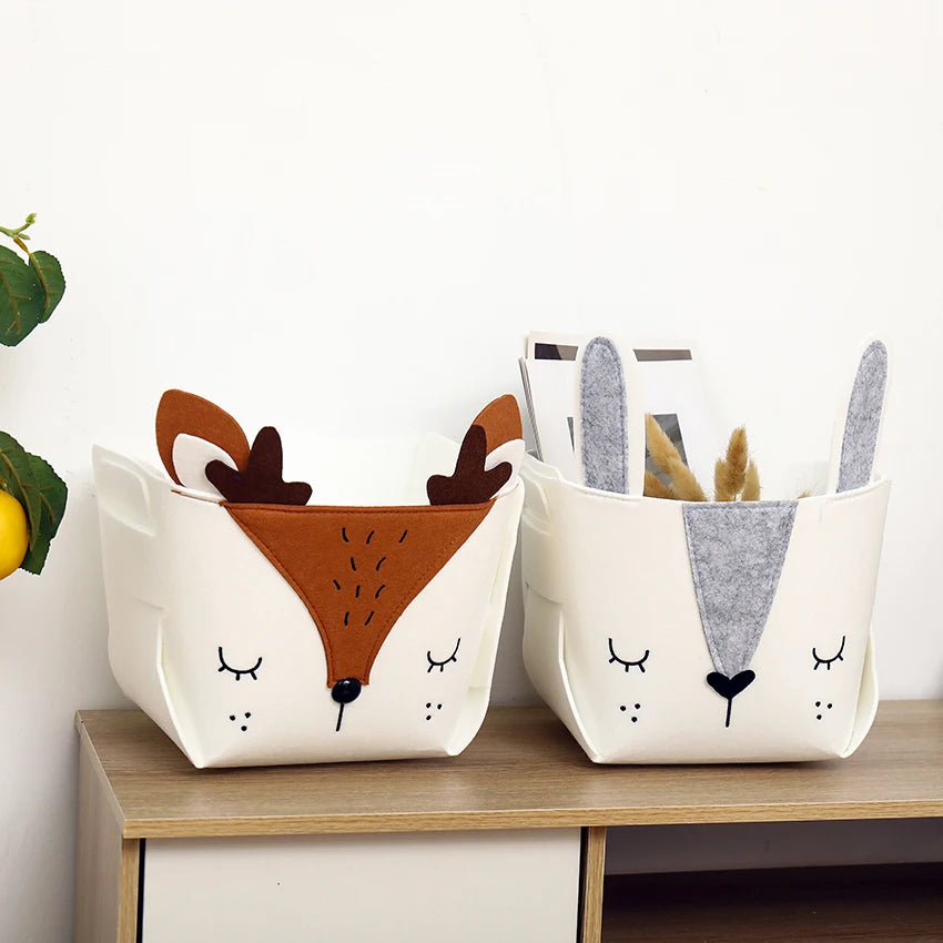 Cube de Rangement en Tissu Feutré pour Chambre d'Enfant