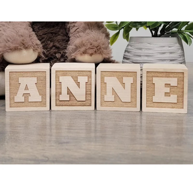 CUBES EN BOIS LETTRES