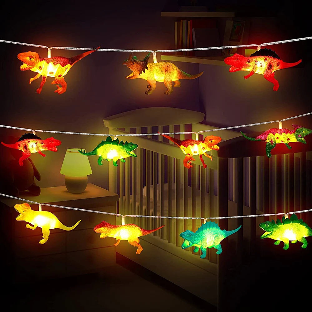 GUIRLANDE LUMINEUSE LED DINOSAURE 10 LED OU 20 LED