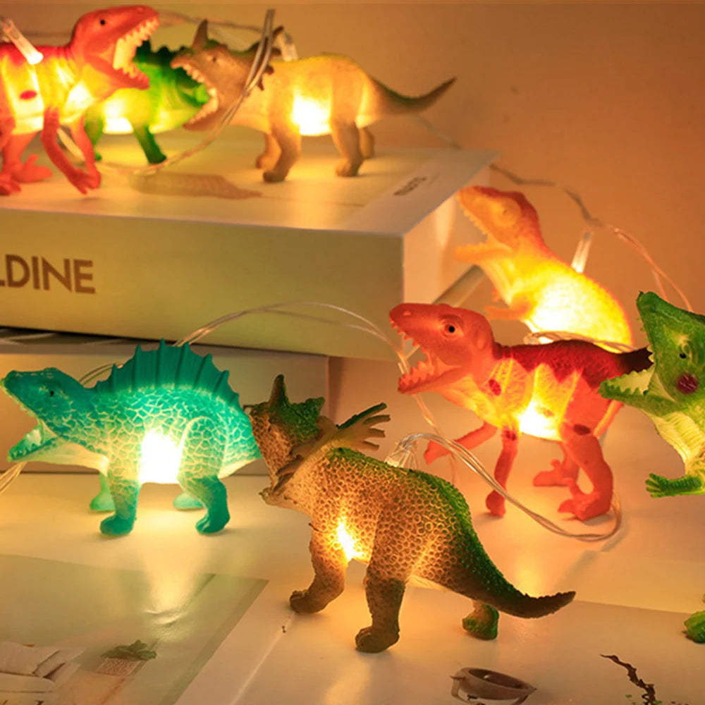 GUIRLANDE LUMINEUSE LED DINOSAURE 10 LED OU 20 LED