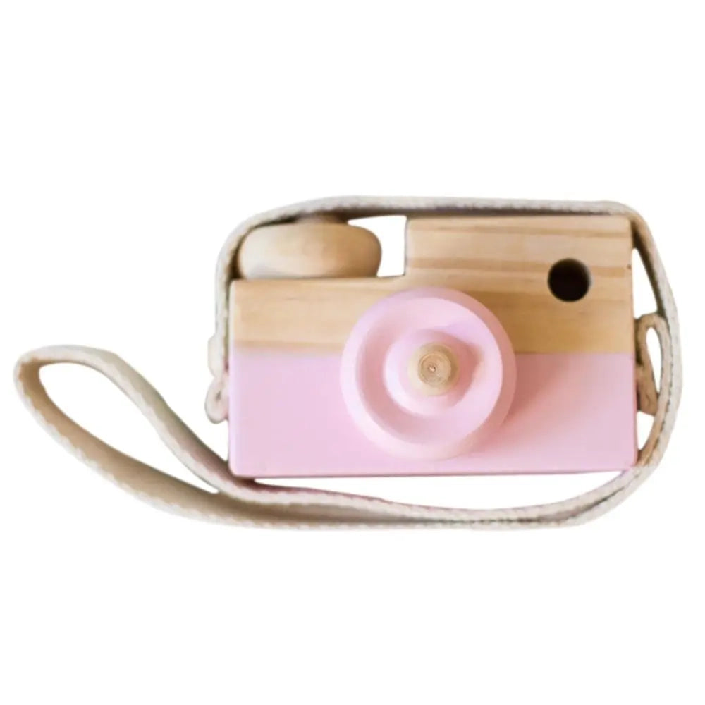 MINI APPAREIL PHOTO EN BOIS-DÉCORATION POUR CHAMBRE D'ENFANT